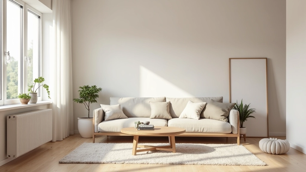 Harmonický obývací pokoj s čistým designem